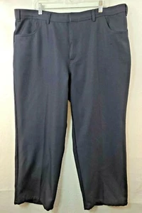 Vintage John Blair Blue Hemmed Business Casual Pants Mens 44 x 27 - Picture 1 of 11