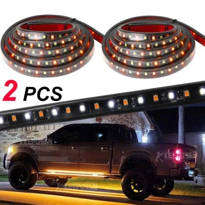 2 X 70" LED Running Board Step Side Door Light Bar White Amber For Toyota Tacoma - Image 1 of 4