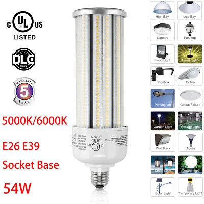 54Watt LED Corn Cob Light Warehouse Factory Office Hospital Fixture Replace Bulb - Image 1 of 4