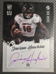2021 Luminance Year One Javian Hawkins Rookie Purple Ink Auto Card YS-JH RC - Picture 1 of 2