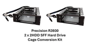 Kit de conversion cage de disque dur Dell YHJY6 Precision R3930 2 x 2HDD SFF avec 4 plateaux - Photo 1/1