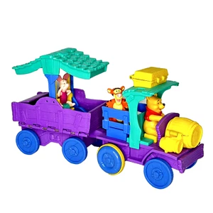 Winnie the Pooh Traveling Train Adventure Figure Playset Fisher Price 1990's - Picture 1 of 16
