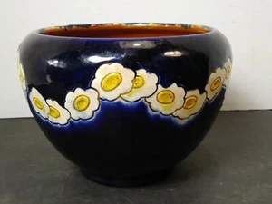 Vintage Studio Art Handcrafted Clay Pottery Bowl Vase Pot Vessel signed FHH - Picture 1 of 10