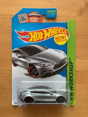 NUEVO | 2015 Hot Wheels Workshop | Tesla Model S (plateado) 217/250 Foto 1 de 2