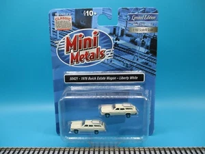 CLASSIC METAL WORKS N SCALE 1976 BUICK ESTATE STATION WAGON (2) - LIBERTY WHITE - Picture 1 of 2