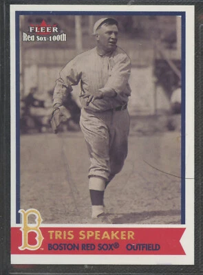 Altavoz Fleer Red Sox #41 Tris 2001 Salón de la Fama Medias Rojas de Boston Foto 1 de 2