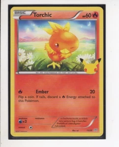 JUEGO TORCHIC MCDONALDS 25 ANIVERSARIO POKEMON SIN LÁMINA HOLO 11/25 CASI NUEVO/M - Imagen 1 de 1
