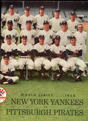1960 WORLD SERIES PROGRAM vs PITTSBURGH PIRATES  NON SCORED N.Y. YANKEES VERSION - Image 1 of 2