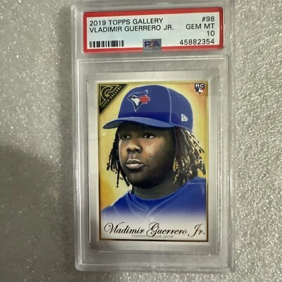 2019 TOPPS GALLERY #98 VLADIMIR GUERRERO JR. RC PSA 10 Gem Mint Rookie Card - Image 1 of 2