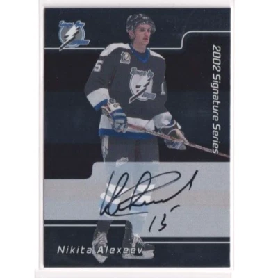 2002-03 In The Game ITG Signatures AUTO 248 Nikita Alexeev Tampa Bay Lightning - Image 1 of 2