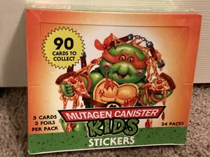 Mutagen Canister Kids 24-pack Box Trading Card Stickers Cards TMNT GPK - Picture 1 of 6