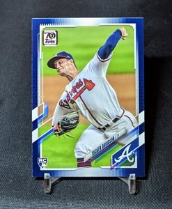 Tucker Davidson Blue Parallel Rookie Card RC 2022 Topps Series 2 #423 Braves