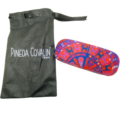 Pineda Covalin Glasses Hard Lens Case Cloth Dust Bag Tepari Llama Mexico Disct'd - Image 1 of 4
