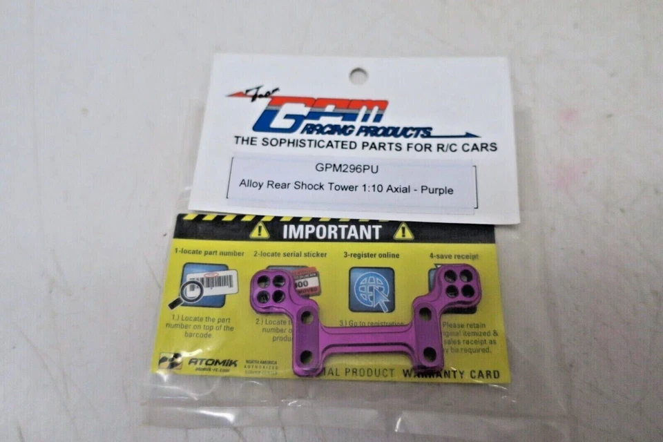 GPM REAR SHOCK TOWER 1:10 AXIAL GPM296PU - Image 1 of 1