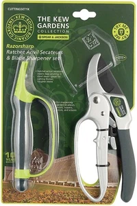 Spear & Jackson C-SET1K "Kew Gardens" Razorsharp Anvil Secateurs & Sharpener Set - Picture 1 of 5