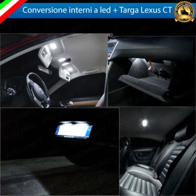 KIT LED INTERNI LEXUS CT KIT CONVERSIONE COMPLETA + LED TARGA 6000K CANBUS - Immagine 1 di 4