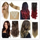 23 Long Clip in Hair Extension Curly Straight Hair Extension like Real Human Hai