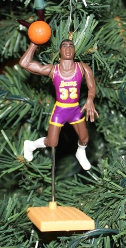 Magic Johnson Los Angeles Lakers Árbol de Navidad Adorno Baloncesto #32 Salón de la fama 5" Foto 1 de 1