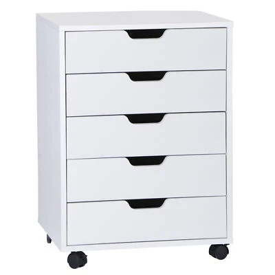 5 gavetas cômoda torre organizadora unidade para entrada de armário de quarto branco - Imagem 1 de 4