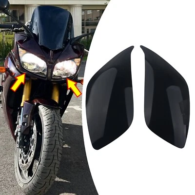 Protector de lente de cubierta de faros de motor negro para Yamaha FZ1 2006-2009 Foto 1 de 4