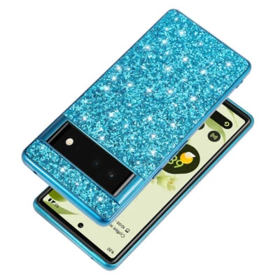 For Google Pixel 10 Pro XL 9A 8A 7A 6A 6 Simplicity Glitter Soft TPU Phone Case - Image 1 of 4