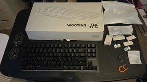 WOOTING 80HE ANSI Black PCR Plastic Gaming Keyboard W/ All Accessories Included - Afbeelding 1 van 1
