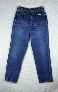 Vintage 70s Wrangler Blue Dark Straight Leg Jeans 28x28 1970s True Vintage - Picture 1 of 21