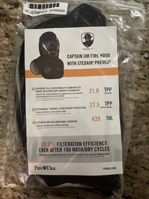 Capuz de combate a incêndio Fire-Dex Captain Jim com Stedair® PREVENT - Imagem 1 de 2