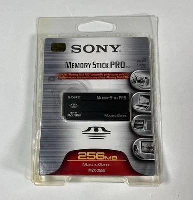 NOS Sony 256MB Memory Stick PRO Card, MagicGate (MSX-256S) * SEALED! - Image 1 of 4