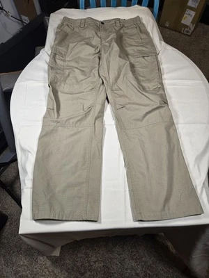 Free Soldier, Men's Tactical Cargo Work Pants Multi Pocket Khaki 38x32 AB0123 - Image 1 of 4