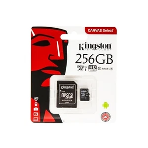 MEMORY CARD MICRO SD/TRANSFLASH 256GB KINGSTON CLASSE 10 SDCS2/256GB - Photo 1/1