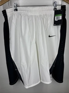 Nike Women’s Dri Fit Basketball Black White Shorts 867776-106 XL Brand New Tags - Picture 1 of 9