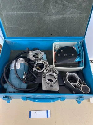 Bosch 1608 Laminate Trimer Router With 4 bases and extras (#1) - Image 1 of 4