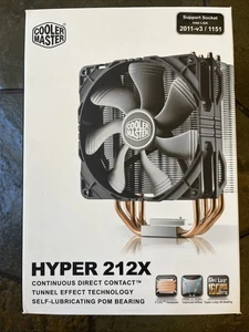 Cooler Master Hyper 212X CPU Cooler – Intel LGA 2011-v3 / 1151 – Nowy w pudełku - Zdjęcie 1 z 6