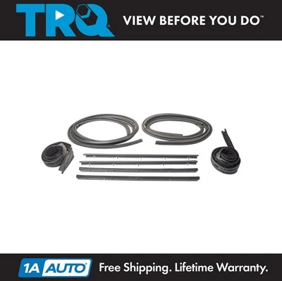 TRQ Door Window Belt Weatherstrip Kit Fits 82-94 Chevrolet GMC 91-94 Oldsmobile - Image 1 of 4