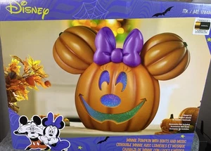 Minnie Mouse LED Citrouille Jack-o-Lantern 2025 Costco Musical - Photo 1/2