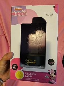 Disney Junior Minnie Mouse 3D Illusion Lamp LED Light 16 Color USB/Battery NWT - Picture 1 of 2
