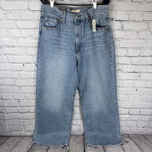 Levi’s Ribcage Wide Leg Jeans Women’s 30x32 Medium Wash High Rise NWT - Picture 1 of 14