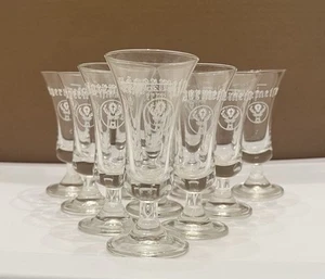 10 Jäegermeister Liqueur Clear Shot Glasses with Fluted Foot 2cl - Picture 1 of 9