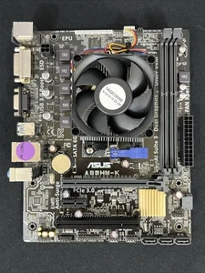 MOTHERBOARD/CPU COMBO: ASUS A68HM-K (FM2/FM2+) mATX + A8-6600K - Tested Working! - Picture 1 of 9