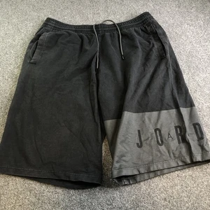 Nike Jordan felpa pantaloncino uomo 3XLT nero tasca a scatto tecnico elastico in vita cotone - Foto 1 di 10