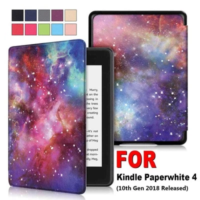 Leather e-Reader Cover Smart Case Shell For Kindle Paperwhite 4 10th Gen 2018 - Image 1 of 4