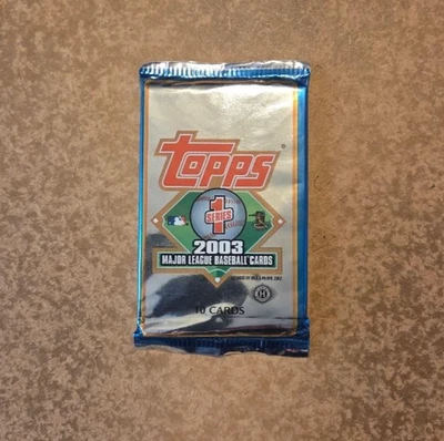 Pacote de cera de cartão de beisebol 2003 Topps ~~ Série 1 ~~ ** NOVO ** ~~ 22 anos!!! - Imagem 1 de 2