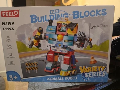 STEM Feelo Build A Variable Robot Building Lego Blocks Ages 3+ 172 Pieces - Image 1 of 4