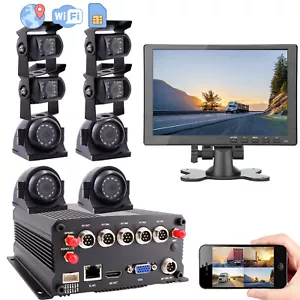8CH 1080P WIFI GPS 4G Truck DVR MDVR Backup Camera System 10" Screen Remote View - Picture 1 of 11