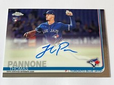 2019 Topps Chrome Rookie Card Auto Thomas Pannone #RA-TP Blue Jays Brewers