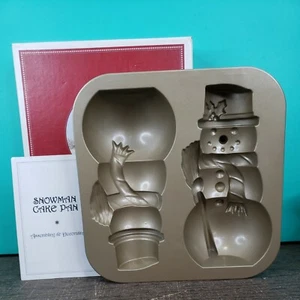 Williams Sonoma Nordic Ware Snowman Cake Pan In Box - Picture 1 of 7