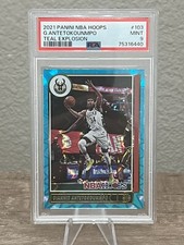 2021-22 NBA Hoops Giannis Antetokounmpo Teal Explosion #103 - PSA 9 MINT