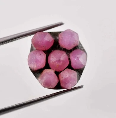 MOGOK Pink Ruby Trapiche 9.00 Ct Untreated Unheated (GIT Certified) Loose Rough - Image 1 of 4