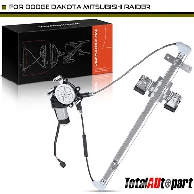 Power Window Regulator w/ Motor for Dodge Mitsubishi Ram Dakota Raider 2005-2011 - Image 1 of 4